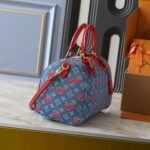 Louis Vuitton X Takashi Murakami Bolsa Speedy Soft 30 Monogram Denim Blue 30Cm N87627 - Image 5