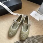 Chanel Mary Jane Ballet Flat Dark Green - Image 4