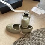 Chanel Mary Jane Ballet Flat Dark Green - Image 3