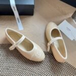 Chanel Mary Jane Ballet Flat Cream - Image 4