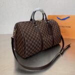 Louis Vuitton Keepall Bandoulière Travel Bag Damier Ebene Brown 45Cm - Image 2