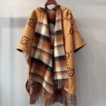 Gucci Reversible GG Wool Cape Poncho Beige 185cm 553118 4G200 9764 - Image 2