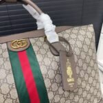 Gucci Savoy Medium Duffle Bag Beige And Dark Brown 43Cm 834469 FAEOI 9746 - Image 5
