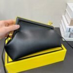 Fendi First Small Nappa Leather Bag Black 23Cm 8Bp129Abvef0Kur - Image 3