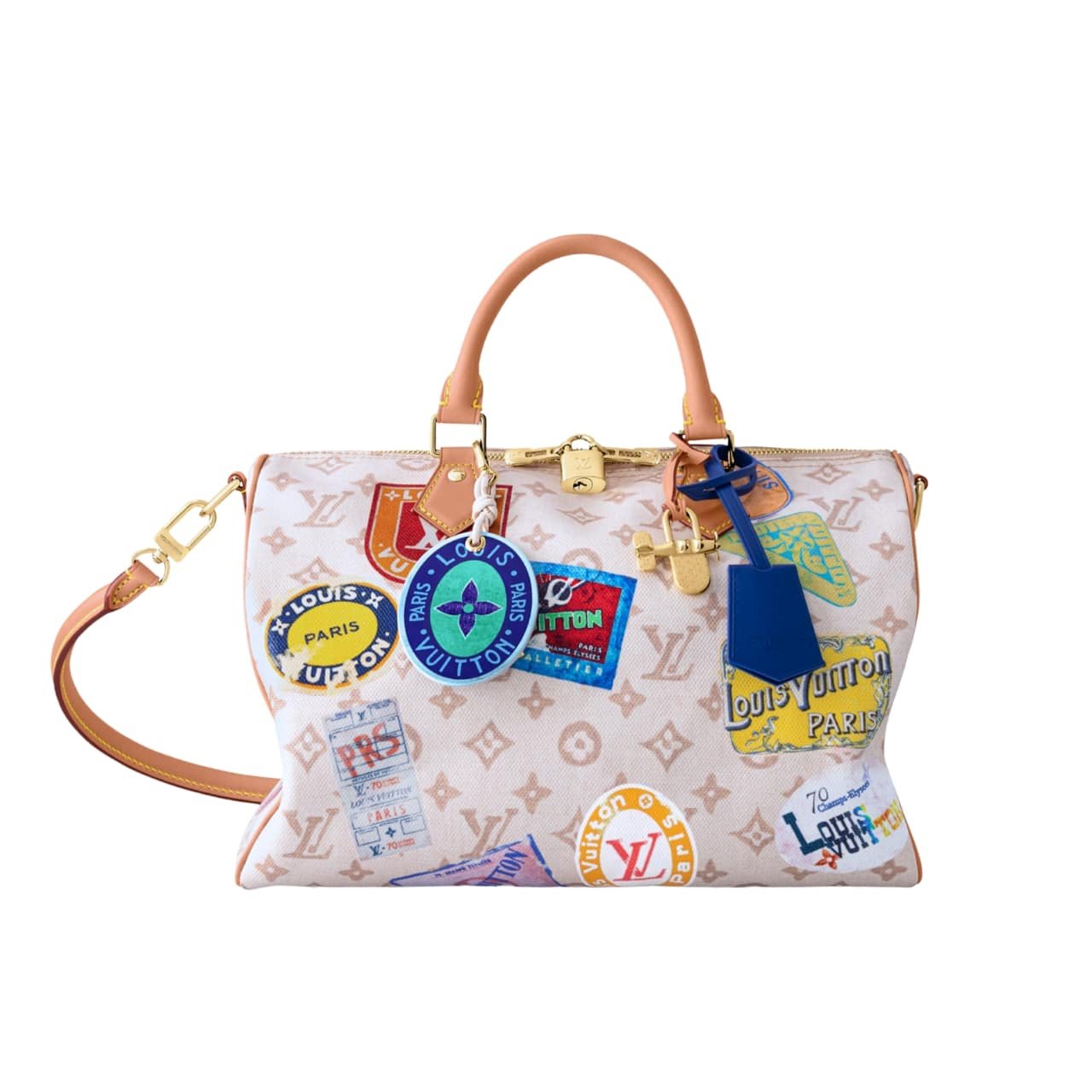 119-4 Louis Vuitton Speedy Soft 30 Monogram Dune 30cm M14587 - Image 1