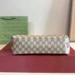 Gucci GG Emblem Medium Bucket Bag Beige And Dark Brown Fabric 31Cm 815103 FAD6L 9758 - Image 3