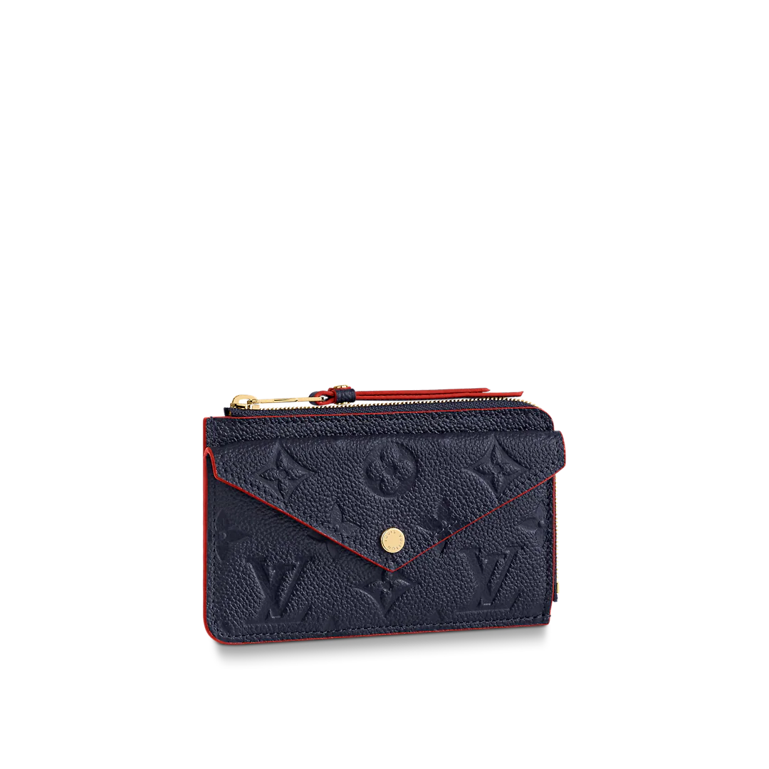 130 Louis Vuitton Card Holder Recto Verso Wallet Navy Blue / Red 13Cm M69420 - Image 1