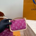 Louis Vuitton All In BB Fuchsia Denim 18cm M27626 - Image 8