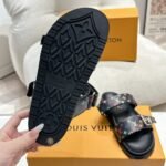 Louis Vuitton X Takashi Murakami Bom Dia Flat Comfort Mule Black 1agxub - Image 3