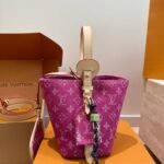 Louis Vuitton All In BB Fuchsia Denim 18cm M27626 - Image 5