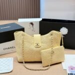 Chanel Shopping Bag Braided Raffia Beige 26Cm AS6090 B23527 U7508 - Image 3