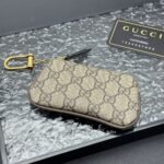 Gucci Gg Supreme Canvas Wallet Ophidia Key Case Beige And Ebony 12.5cm - Image 2