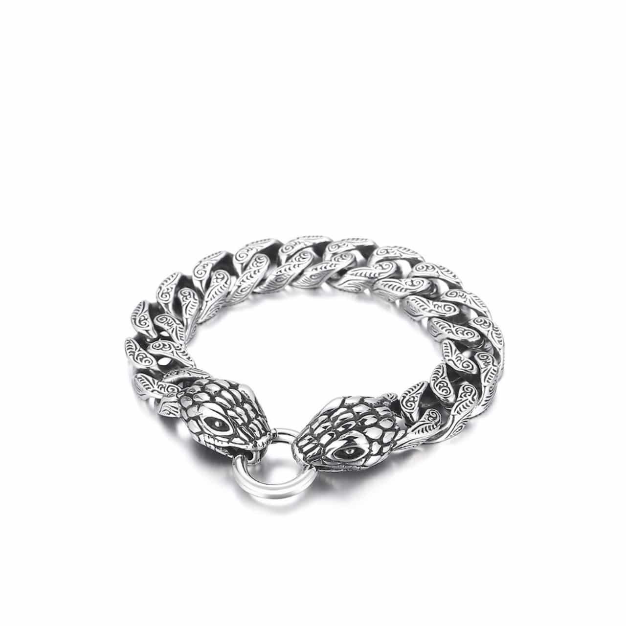 137-6 Gucci Snake Bracelet Silver - Image 1
