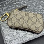 Gucci Gg Supreme Canvas Wallet Ophidia Key Case Beige And Ebony 12.5cm - Image 9