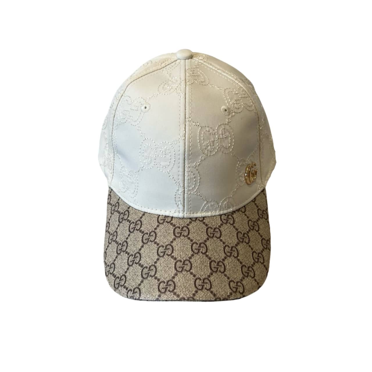 139-2 Gucci Gg Canvas Baseball Hat Beige - Image 1