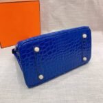 Hermes Birkin 30 Crocodile Gold Toned Hardware Dark Blue 30Cm - Image 6
