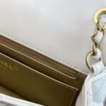 Chanel Mini Flap Bag With Pearls White 20Cm As1787 B02916 10601 - Image 6