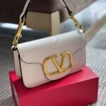 Valentino Locò Small Shoulder Bag In White 20cm 1W2B0K53ZXLI16 - Image 2