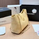 Chanel Shopping Bag Braided Raffia Beige 26Cm AS6090 B23527 U7508 - Image 4