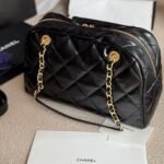 Chanel Bowling Bag Black 34cm - Image 5