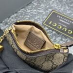 Gucci Gg Supreme Canvas Wallet Ophidia Key Case Beige And Ebony 12.5cm - Image 7