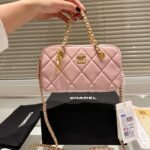 Chanel Matelasse Flap Bag With Chain Pink 20Cm - Image 2
