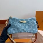 Louis Vuitton Liv Pochette Blue Denim 25Cm M83532 - Image 2