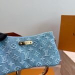 Louis Vuitton Liv Pochette Blue Denim 25Cm M83532 - Image 4