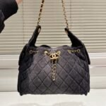 Chanel 25 Small Handbag Washed Denim Black 26cm AS5293 B20520 U0725 - Image 7