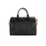 Louis Vuitton Speedy Bandouliere Bag Wild At Heart Monogram Empreinte Giant Black 26cm