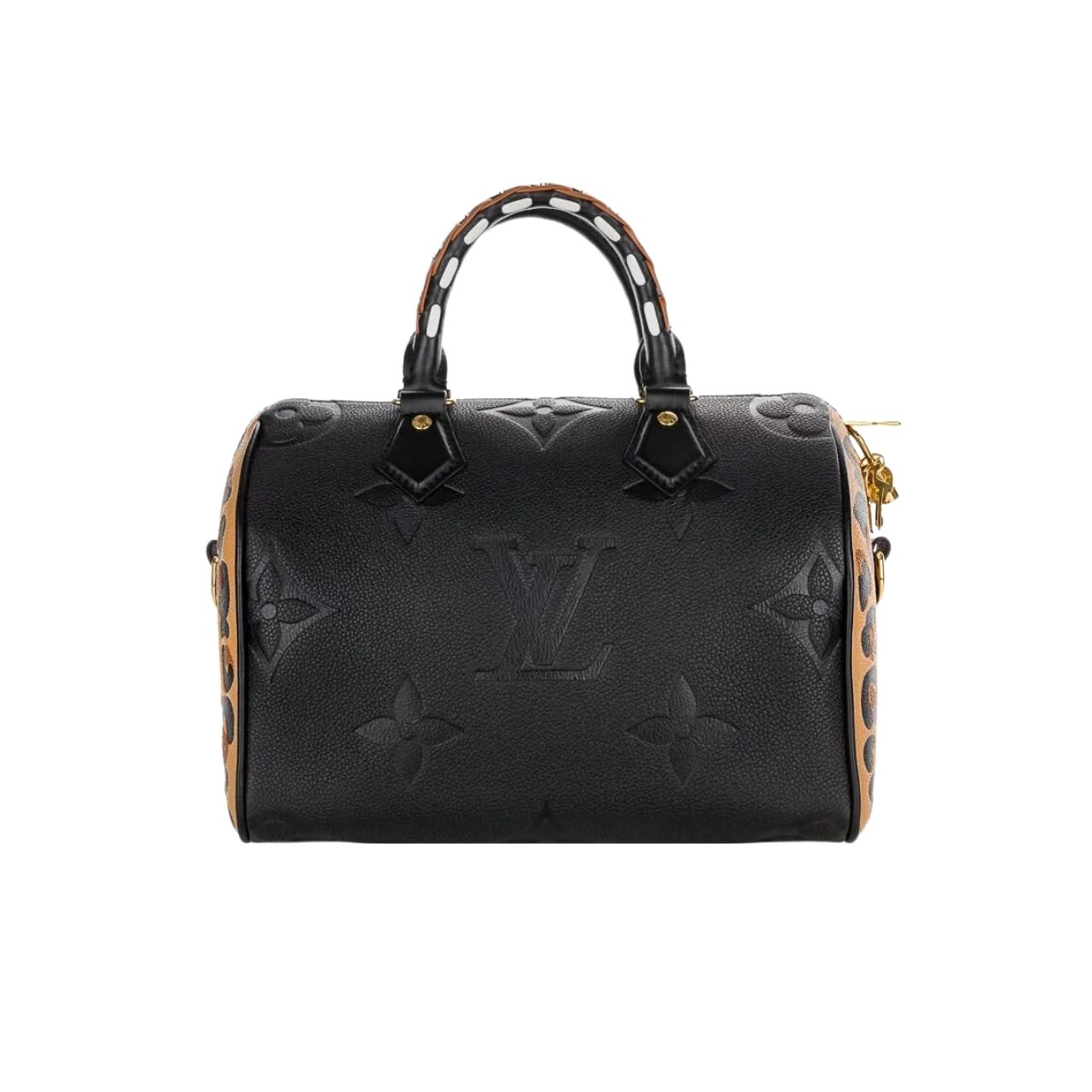 157-2 Louis Vuitton Speedy Bandouliere Bag Wild At Heart Monogram Empreinte Giant Black 26cm - Image 1