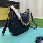 Gucci Gg Emblem Small Shoulder Bag Black 23Cm 815409 Aaeem 1000 - Image 5