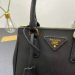 Prada Galleria Saffiano Leather Mini Bag Black 20Cm 1Ba906 Nzv F0002 V Eom - Image 3