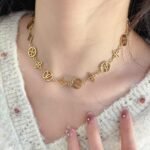 Louis Vuitton Lv Lace Necklace Gold M01057 - Image 6