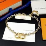 Louis Vuitton Everyday Chain Lv Necklace Gold And Silver - Image 4