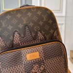 Louis Vuitton Nigo Monogram Reverse Canvas Backpack Brown 29Cm - Image 3