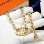 Louis Vuitton Everyday Chain Lv Necklace Gold And Silver - Image 7