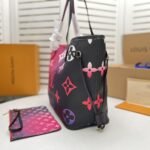 Louis Vuitton Neverfull MM Monogram Canvas Tote Bag Midnight Fuchsia 31cm M20511 - Image 4