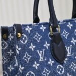 Louis Vuitton Onthego MM Denim Bag 35Cm M59608 - Image 8