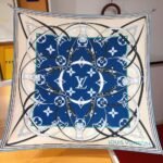 Louis Vuitton Ultimate Monogram Scarf In Marine Blue 90Cm M77776 - Image 4