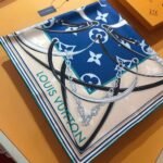 Louis Vuitton Ultimate Monogram Scarf In Marine Blue 90Cm M77776 - Image 2