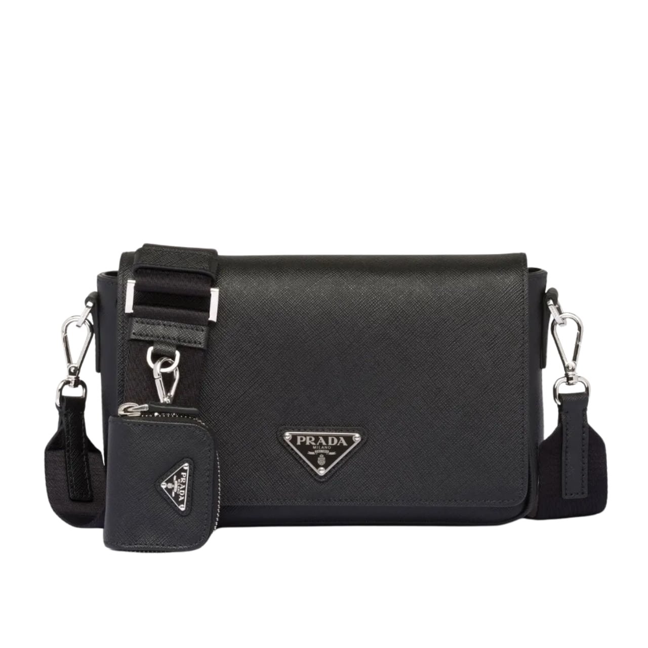 189-1-1-1 Prada Saffiano Leather Shoulder Bag 22cm - Image 1