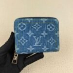 Louis Vuitton Zippy Coin Purse Wallet Denim Blue 11Cm M82957 - Image 2