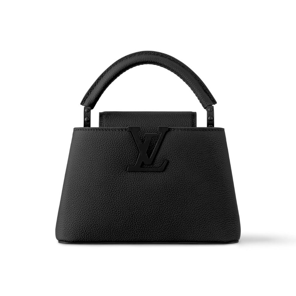19-5 Louis Vuitton Capucines Mini Matte Black 21Cm - Image 1