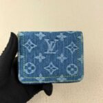 Louis Vuitton Zippy Coin Purse Wallet Denim Blue 11Cm M82957 - Image 3