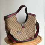 Gucci Giglio Large Tote Bag Beige And Dark Brown GG Canvas 60Cm 853971 FAFFP 2547 - Image 4