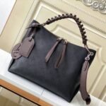 Louis Vuitton Beaubourg Hobo MM Mahina Perforated Leather Shoulder Bag Black 32cm M56073 - Image 2