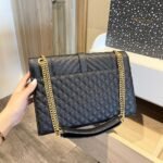 Saint Laurent Envelope Large Mix Matelassé Shoulder Bag Black 31cm 600166BOW911000 - Image 3