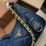 Prada Re Edition 1995 Chaîne Re Nylon Mini Bag Black 22Cm 1Bc204 2Aos F0002 V Qoo - Image 8