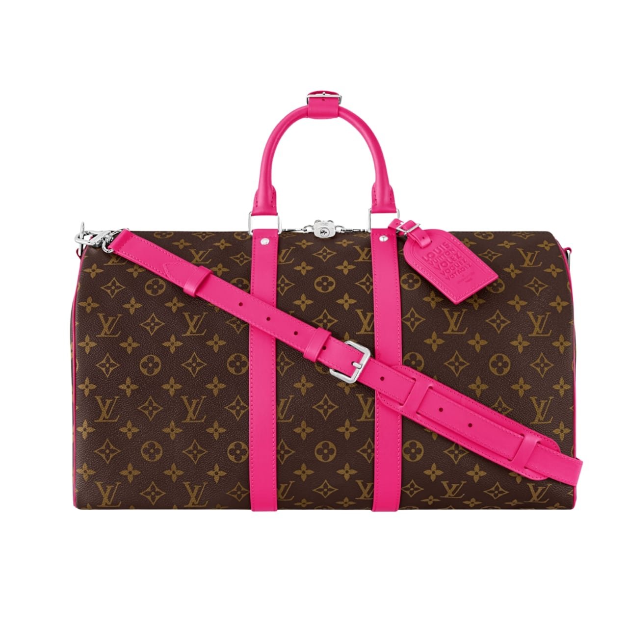 205 Louis Vuitton Keepall Bandoulière 45 Pondichery Pink 50cm M13807 - Image 1